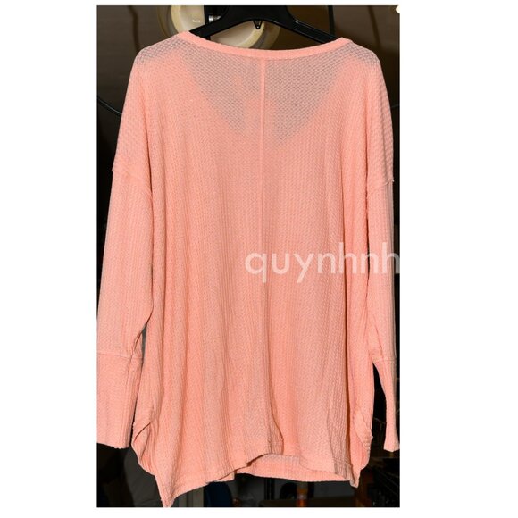 Vintage Women Thermal V neck Knit - Picture 4 of 6